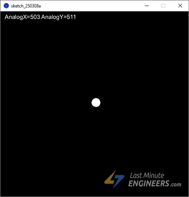 arduino project animating joystick in precessing ide