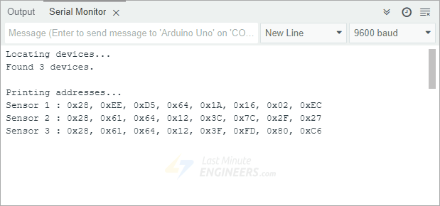 finding one wire address of all ds18b20 on the bus