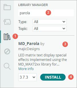 md_parola library installation