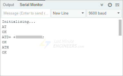 sim800l gsm module at commands for making call on arduino