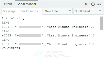sim800l gsm module at commands for receiving call on arduino