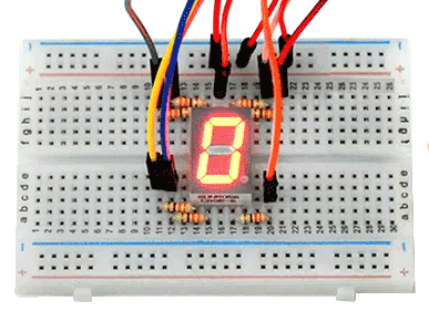 seven segment arduino output