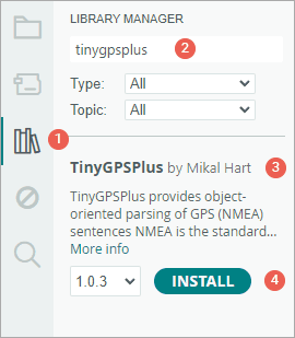 tinygpsplus library installation