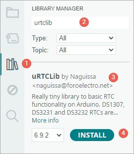 urtclib library installation