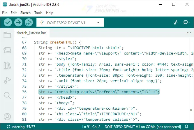 code to add before closing head tag